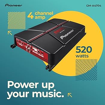 Amazon.com: Pioneer GM-A4704 4-Channel Car Amplifier – 520W Max
