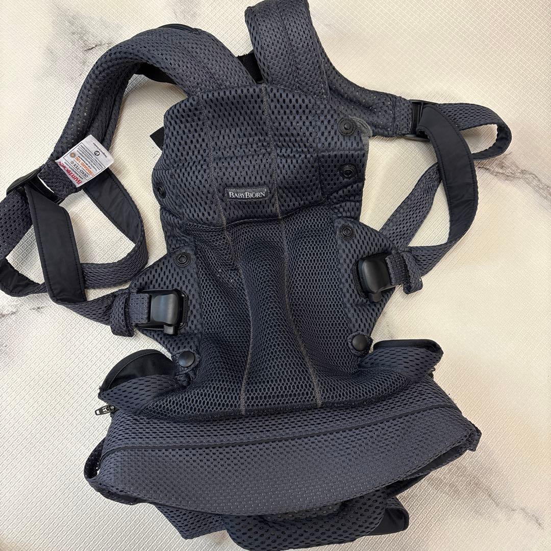 BABYBJORN 抱っこ紐 人気モデルハーモニー ダークグレー メッシュ BabyBjorn ベビービョルン ベビーキャリア HARMONY (アンスラサイト