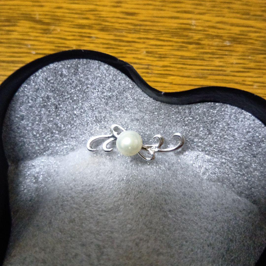 ダイヤモンドブローチ 0.20ct，留め具パール